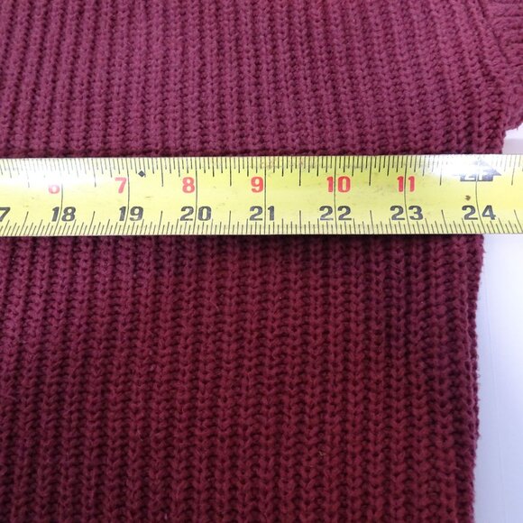 Jessica Simpson Seana Burgundy Wine Red V-Neck Sweater Women Size XL Long Sleeve - Picture 6 of 9